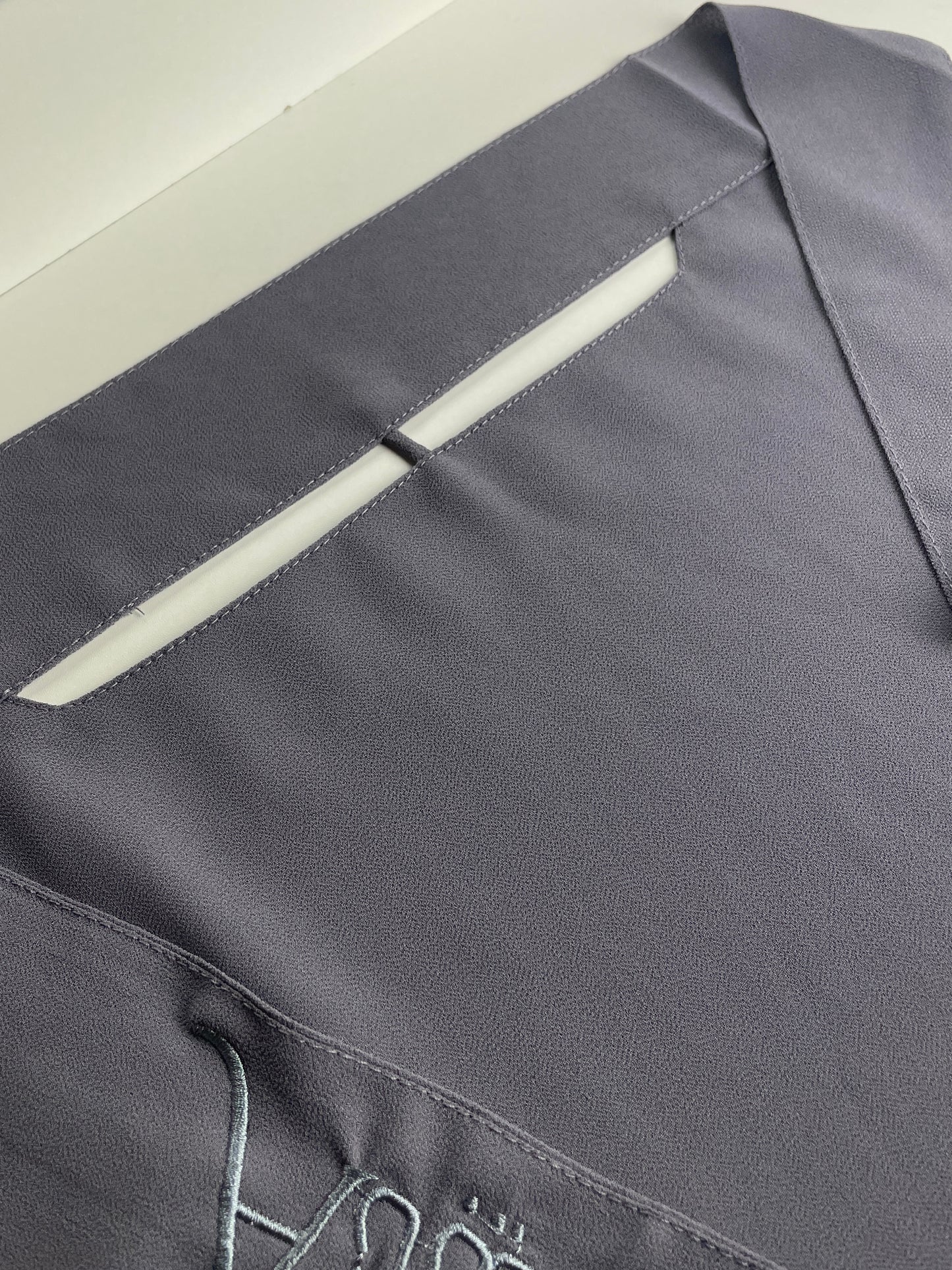 Grey Nose String Niqab (non-pinch)