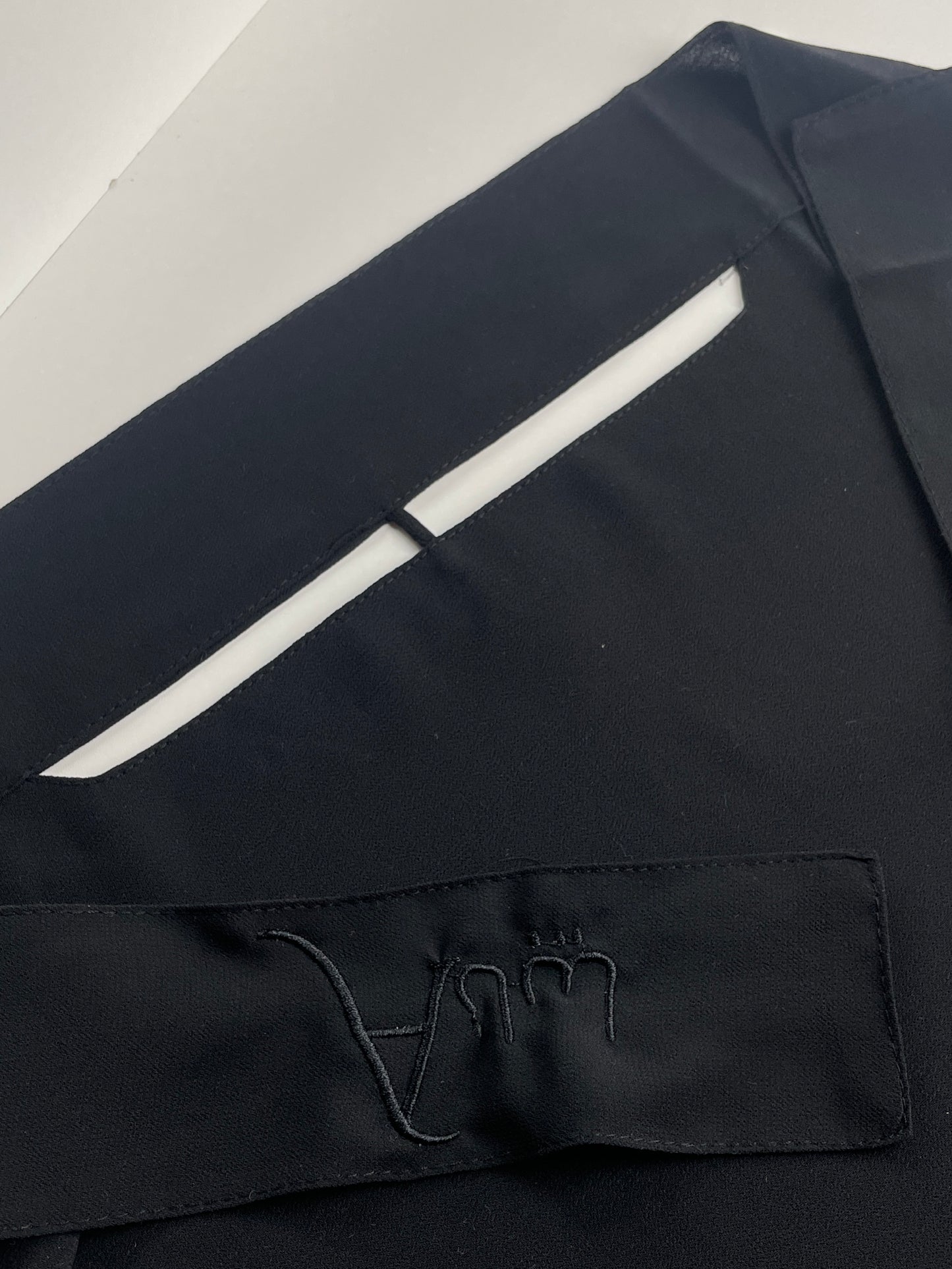 Black Nose String Niqab (non-pinch)