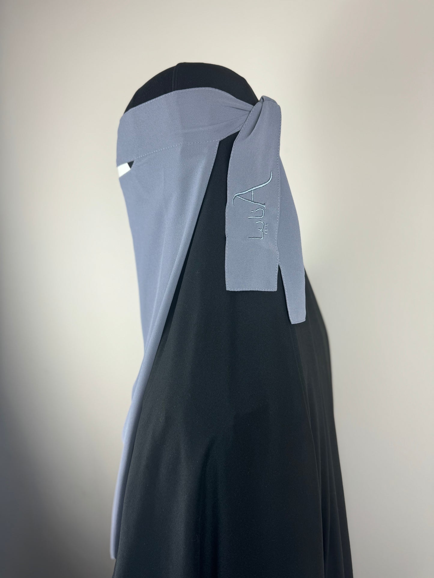 Grey Nose String Niqab (non-pinch)