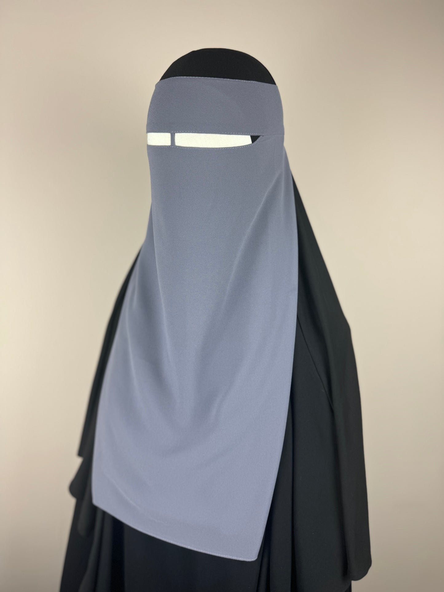 Grey Nose String Niqab (non-pinch)